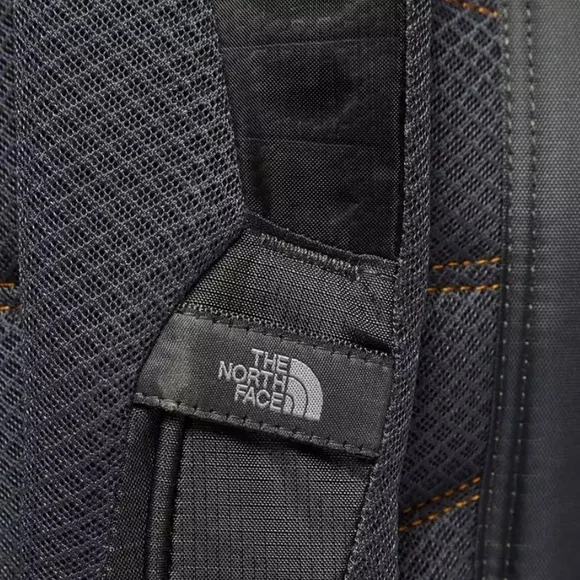 The North Face Black and Orange Backpack - Picture 3 of 6